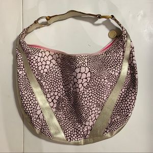 LeSportSac Light Pink & Gold Shoulder Bag